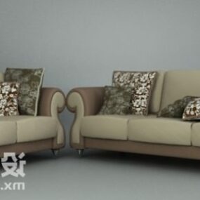 Multi Seaters Antique Sofa Design 3d model