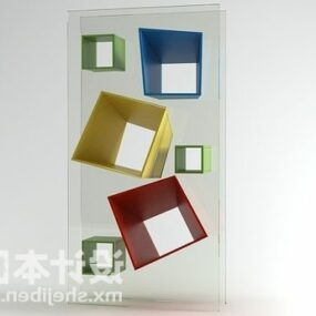 Contemporary Square Cabinet 3d model