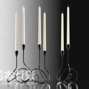 Minimalist Candlestick Light 3d model