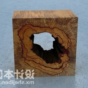 Inicio Baratijas Caja de troncos de madera Modelo 3d
