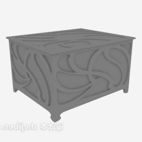 Jewelry Box Carving Style 3d model