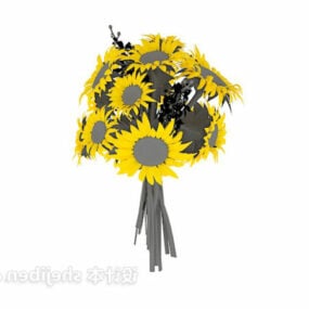Домашні брелоки 3d модель Sun Flower