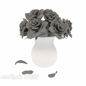 Accueil Bibelots Vase Rose modèle 3D