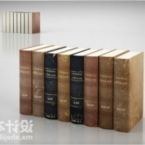 Thick Book Stack 3d model