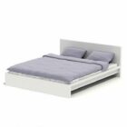 Double Bed Mdf White Color