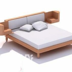 Nội thất phòng ngủ Giường đôi mẫu 3d