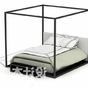 Modern Style Poster Bed 3d model