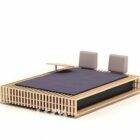 Double Bed Wooden Box Base