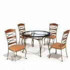 Round Coffee Table And Chair Set