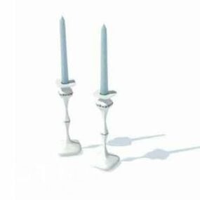 Color Candlestick Light With Stand 3d model