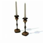Candlestick Light Brass Stand