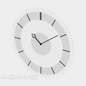 โมเดล 3 มิติติดผนังนาฬิกาเรียบง่าย