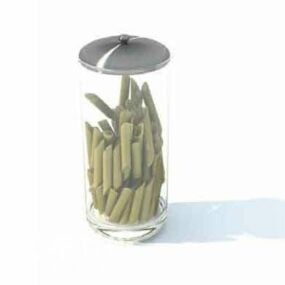 Glass Food Jar 3d model