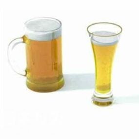 Beverage Glass Beer 3d-modell