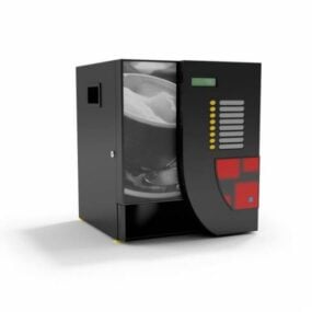 Schwarzes Verkaufsautomaten-3D-Modell