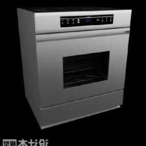 Modello 3d di forno elettrico moderno
