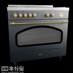 Modello 3d del forno elettrico vintage