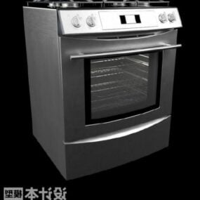 Grey Electric Oven 3d model