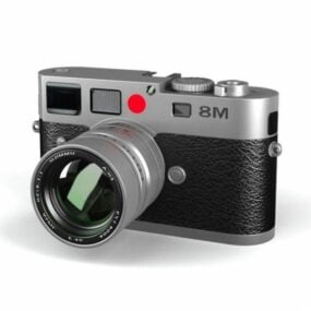 Model 3d Gaya Vintaj Kamera Kompak