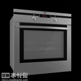 White Electric Oven 3d model