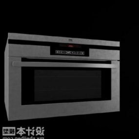 Silver Electric Oven 3d model