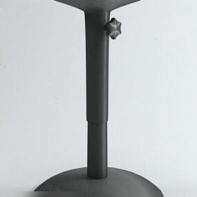 Black Iron Bar Chair 3d model