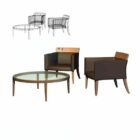 Coffee Round Table And Armchair