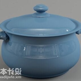 Kitchen Utensils Ceramic Cooking Pot 3d model