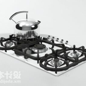 Gaz Sobası Mutfak Aksesuarları 3d model
