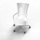 オフィスの白い椅子の車輪