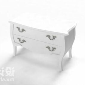 The Bedside Table European Style 3d model
