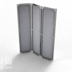 Screen Partition Grey Painted 3d model