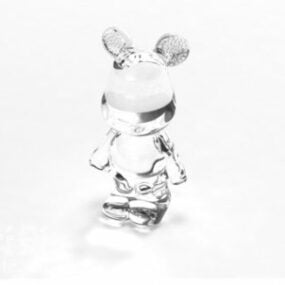 Dekorativ Crystal Bear Toy 3d-model