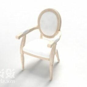 Офісне крісло-каталка Сіра шкіряна 3d модель