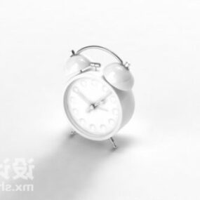Alarm Clock Silver Color 3d model