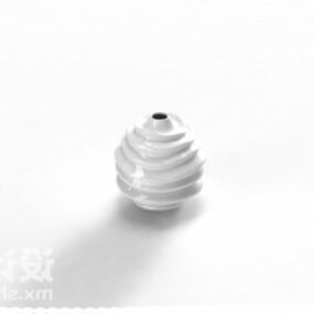 Einfache Vase Topf Porzellan Material 3D-Modell