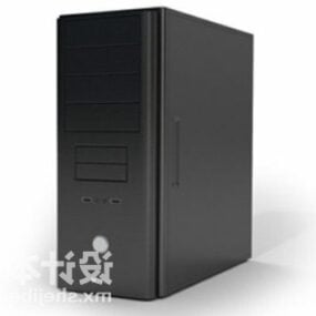 Hệ thống máy tính Vỏ CPU màu đen Mô hình 3d