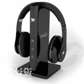 Black Headphone 3d model