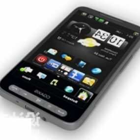 Iphone med etui 3d-modell