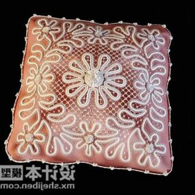 Cushion Floral Pattern 3d model
