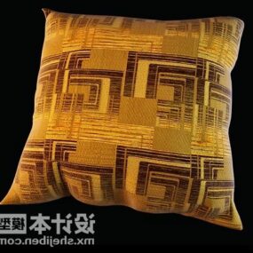 Yellow Cushion Pattern 3d model