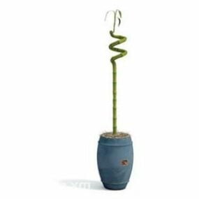 Indoor Minimalist Potted Plant Decorating 3d model