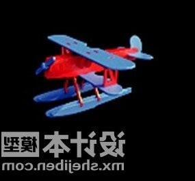Water Plane Children Toy 3d model