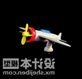 هواپیمای پلاستیکی اسباب بازی کودکان مدل سه بعدی