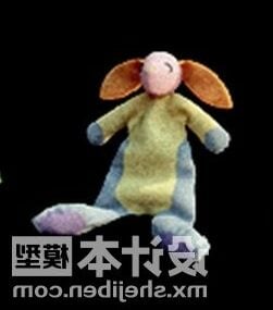 Cartoon Goat Stuffed Toy 3d model