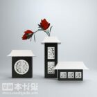Chinese Flower Stand Sculpture Decoration