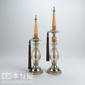 Arabisk lampe dekorere møbler 3d modell