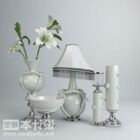 Tableware Vase Decorating Set With Lamp