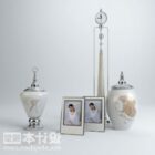 Tableware Vase Decorating With Photo Frames