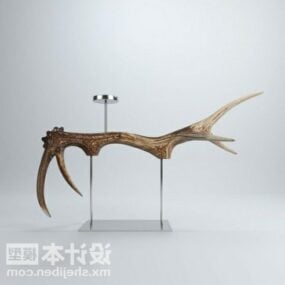 Moose Horn Tableware Decorating 3d model